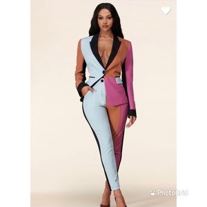 Color Block Suit